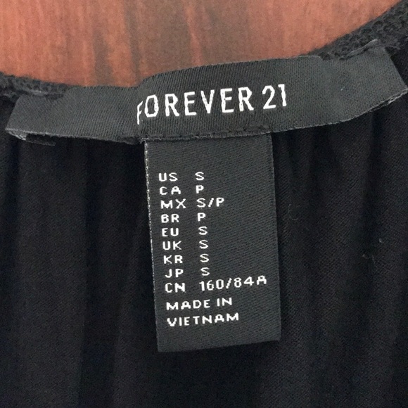 Off the shoulder sinch waist black forever 21 too - Picture 3 of 3